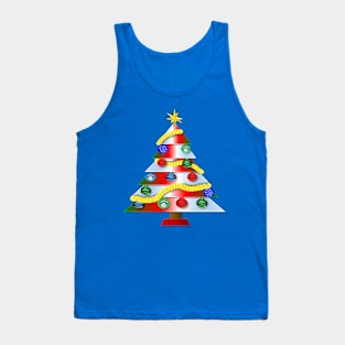 Merry Christmas Fantasy Tree Tank Top